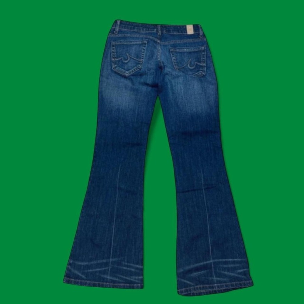 Maurices Low Rise Flare Jeans Size 0 Short Blue Denim